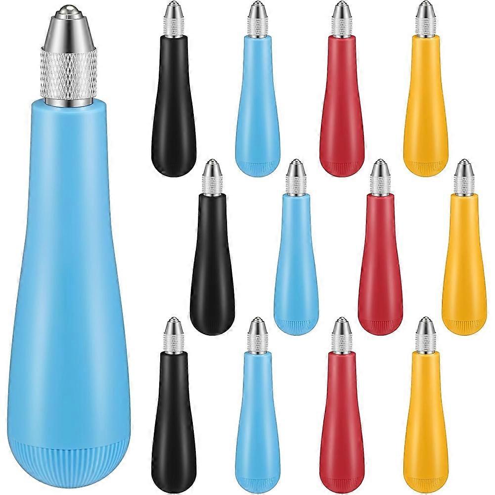 12 Pack Linoleum Cutter Handles, Craft Linocut Tools Linoleum Blocks Handles for Printmaking Carving Tools