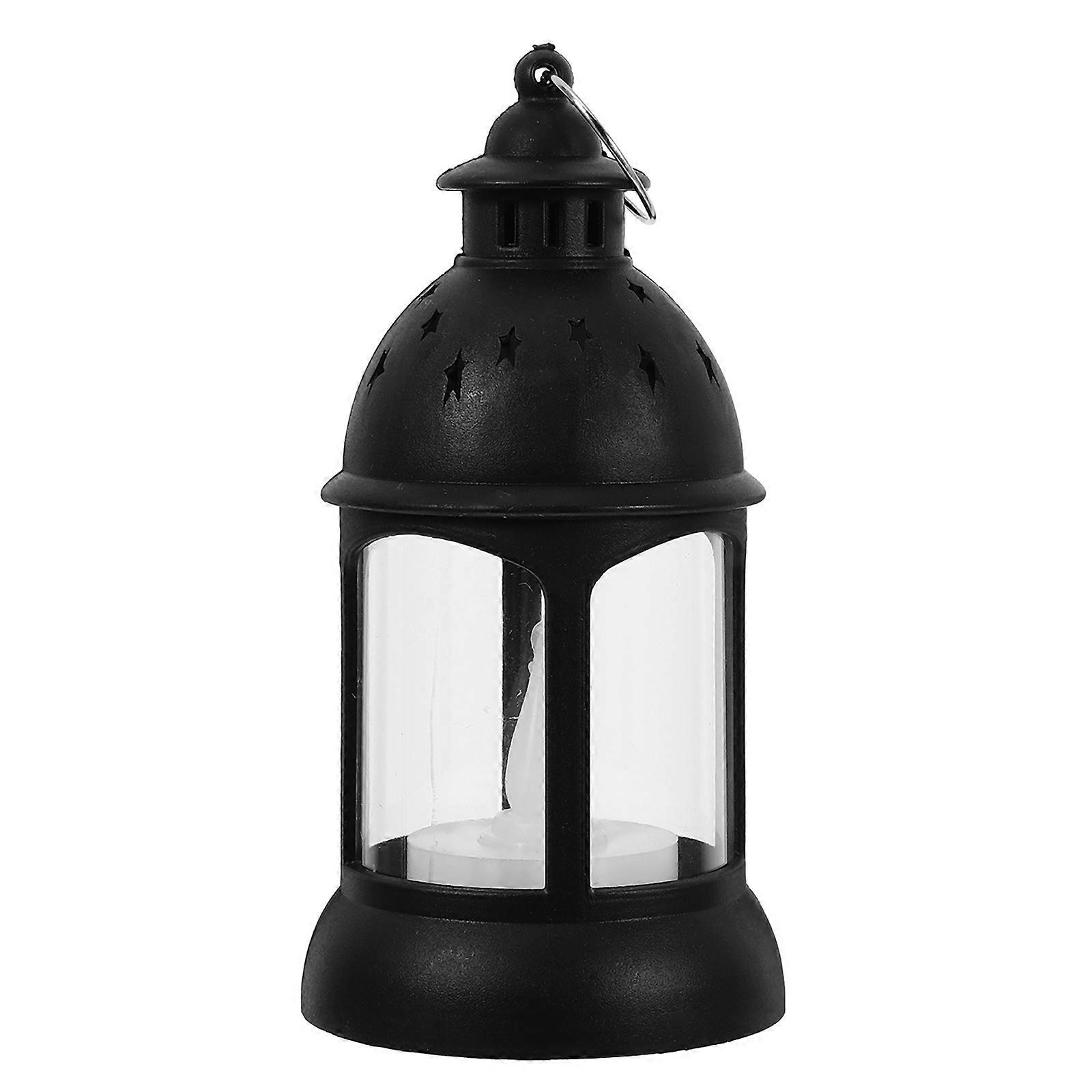 Black Electronic Candle Lanterns Wedding Lanterns for Centerpieces