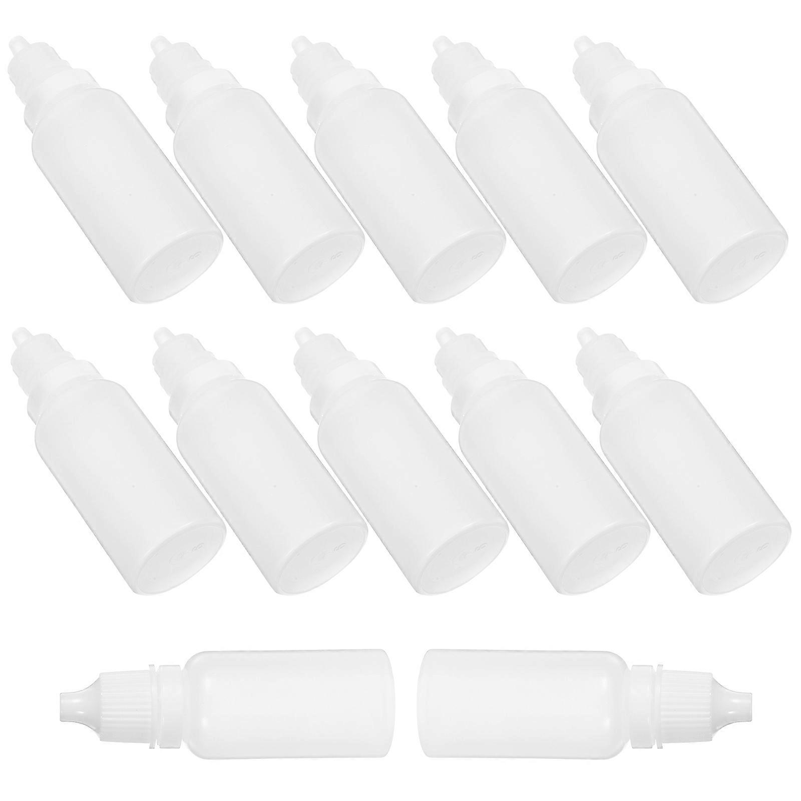 12pcs Dropper Bottles Empty Squeezable Dropping Bottles Eye Liquid Bottles 15ml