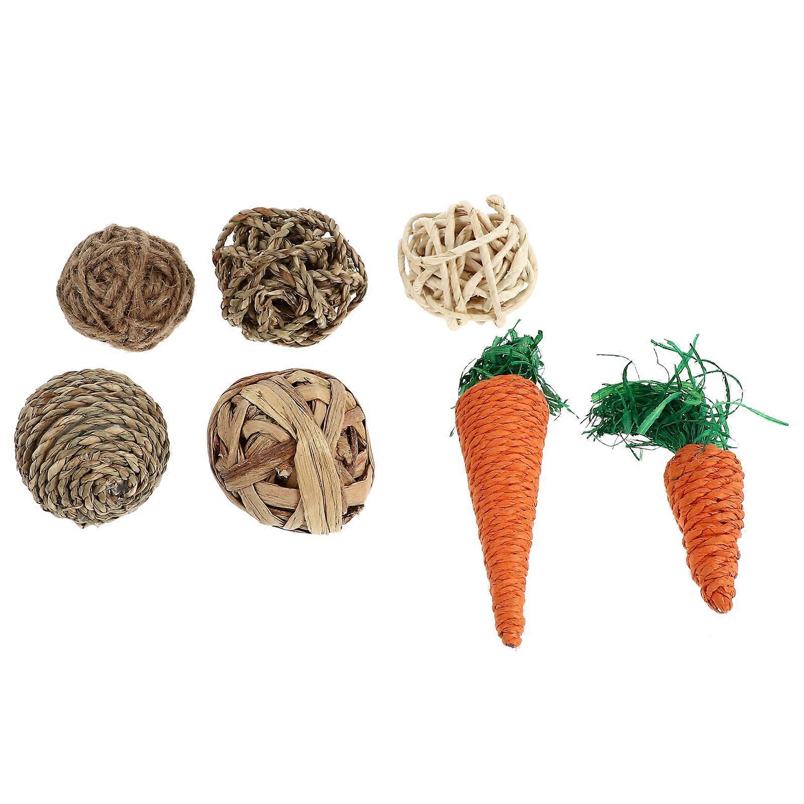 Weaving Balls Parrot Chewing Toys for Training 21Pcs Assorted Color