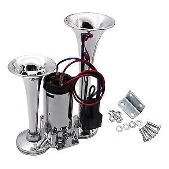 12V Dual Trompeten Horn Auto Luft Horn Super Loud Elektrisches Magnetventil Auto Elektrisches Lufthorn für Ca