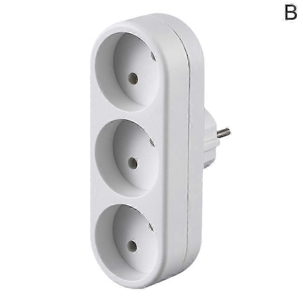 EU Ground Wall Socket Adapter Plug Forlænger Power Outlet Converter 3500W