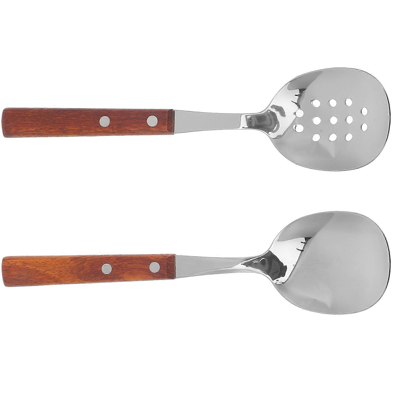 1 Set Buffet Serving Spoon Food Serving Spoon Kitchen Slotted Spoon Kitchen Accessory
