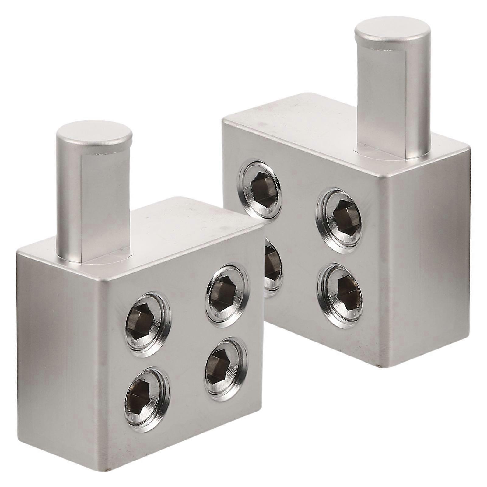Automotive Audio Alloy Distribution Block for Wire Connection 2Pcs