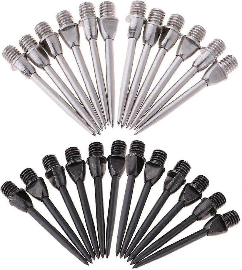 24PCS Durable Hammer Head Tips Standard Moveable Points - +Black