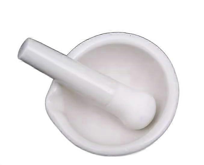 Ceramic Mortar and Pestle 100mm Stone Grinder for Laboratory Use Solid Material Grinding Bowl