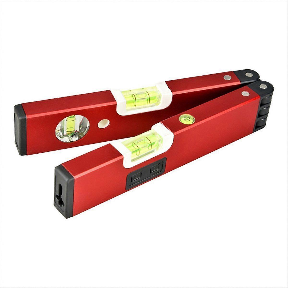 Multifunctional Aluminum Alloy Folded Laser Level Line Horizontal Vertical Angular Quick Accurate Leveling Magnetism