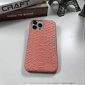 Case For Iphone 13 Pink Niche Premium Snakeskin Half-covered Frosted No9419
