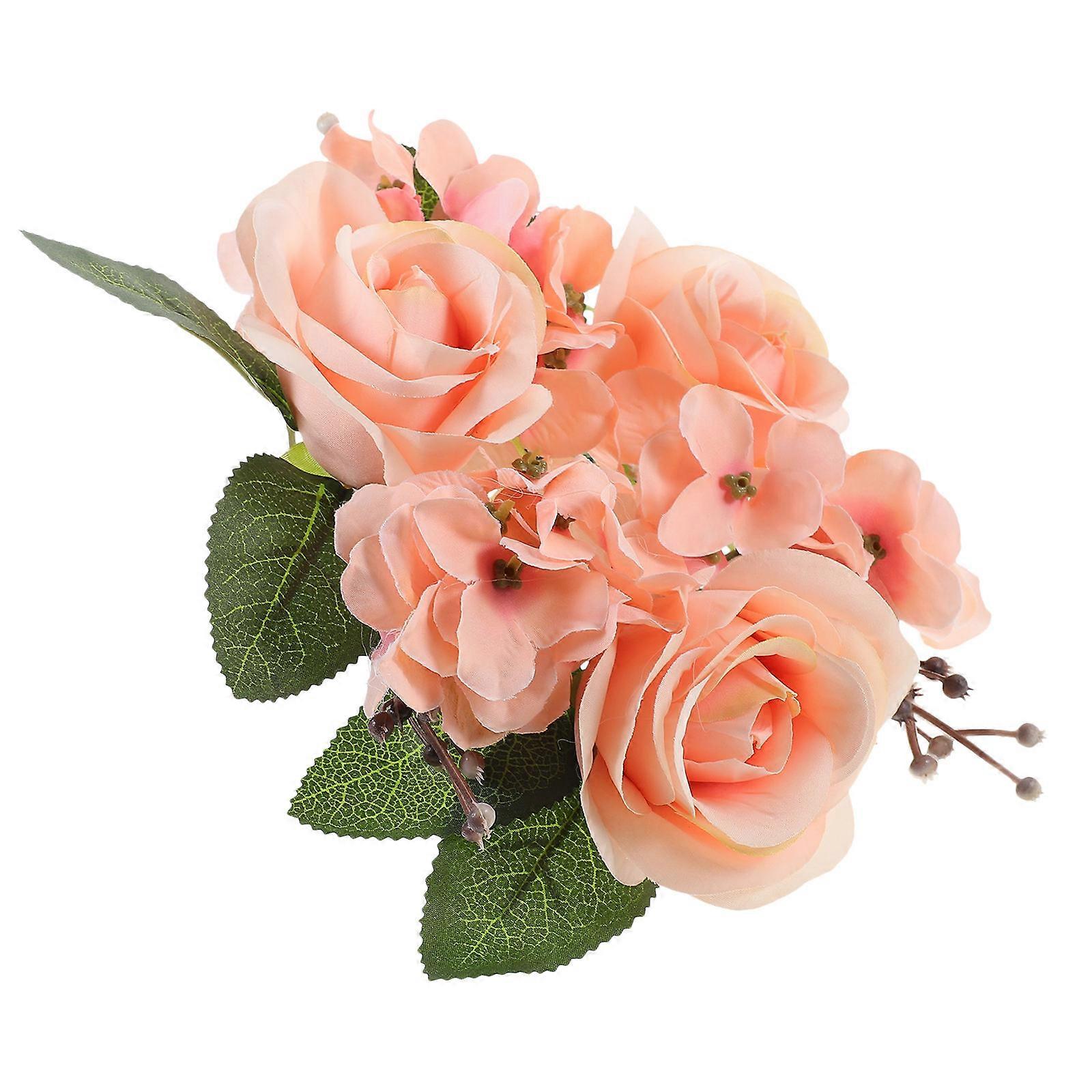 Wedding Artificial Floral Hoop Candle Ring Table Decoration Multi Material for 1Pack