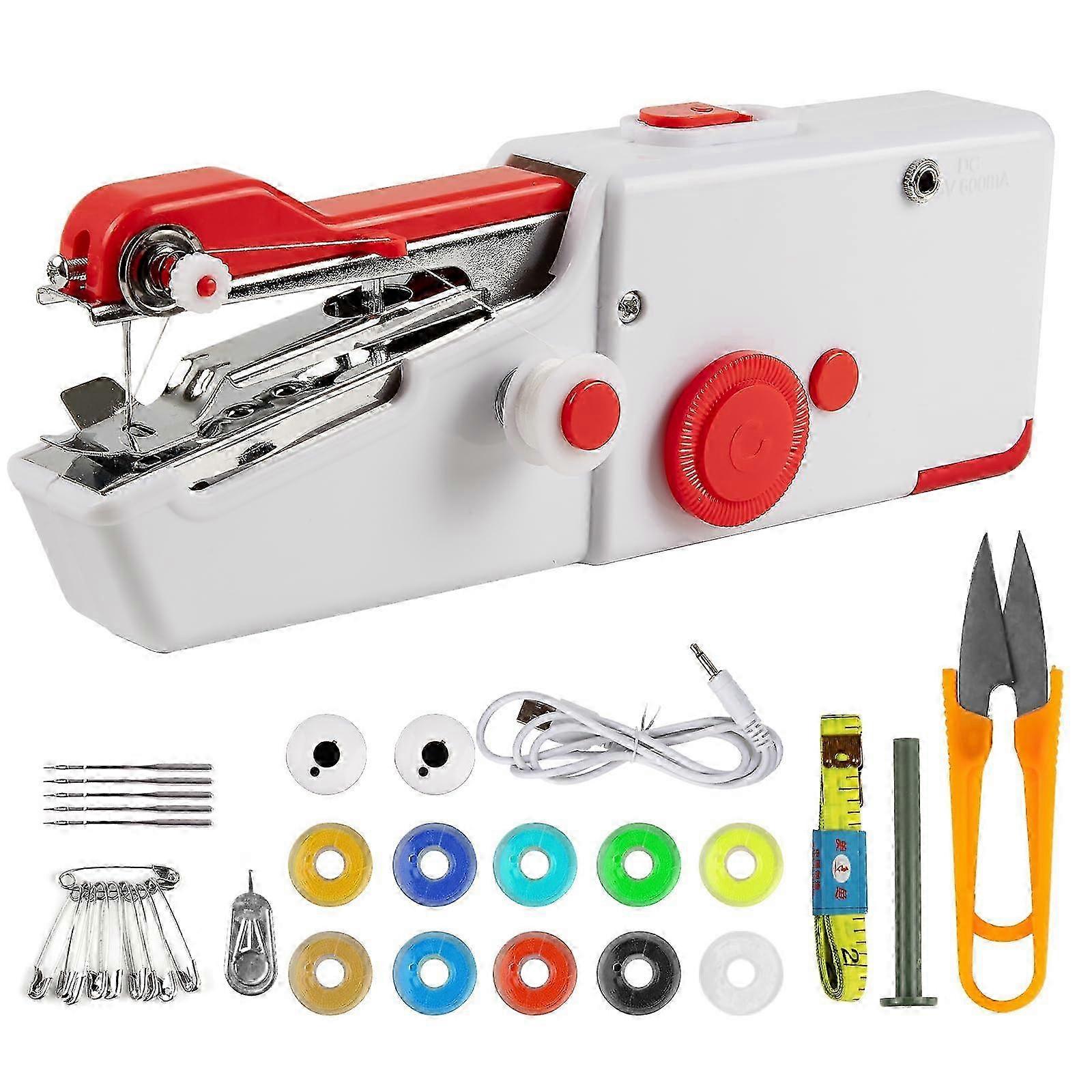 26-27 Mini Sewing Machine for Home and Travel DIY Projects