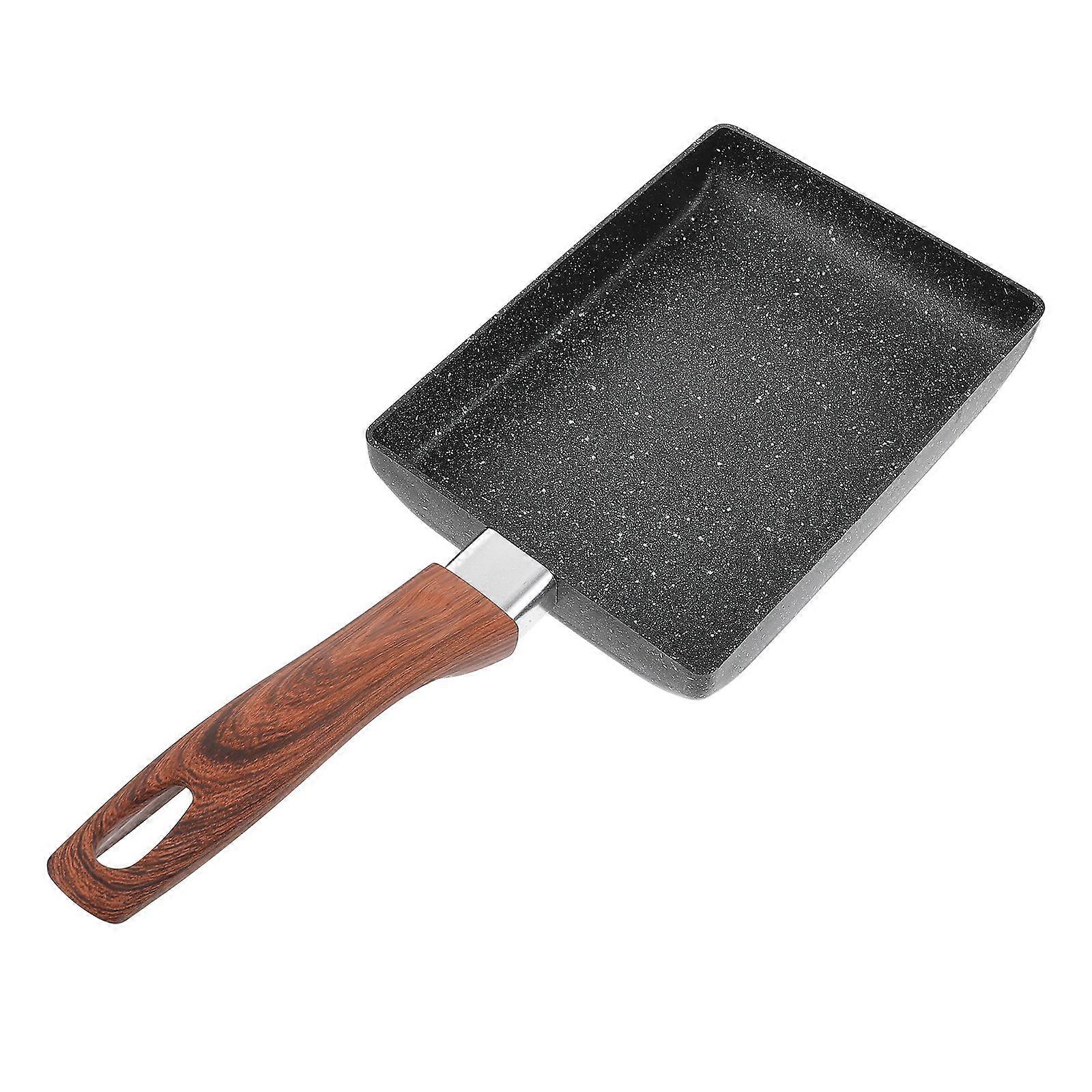 1pc Practical Square Shape Frying Pan Non-stick Pan Breakfast Pan for Kitchen
