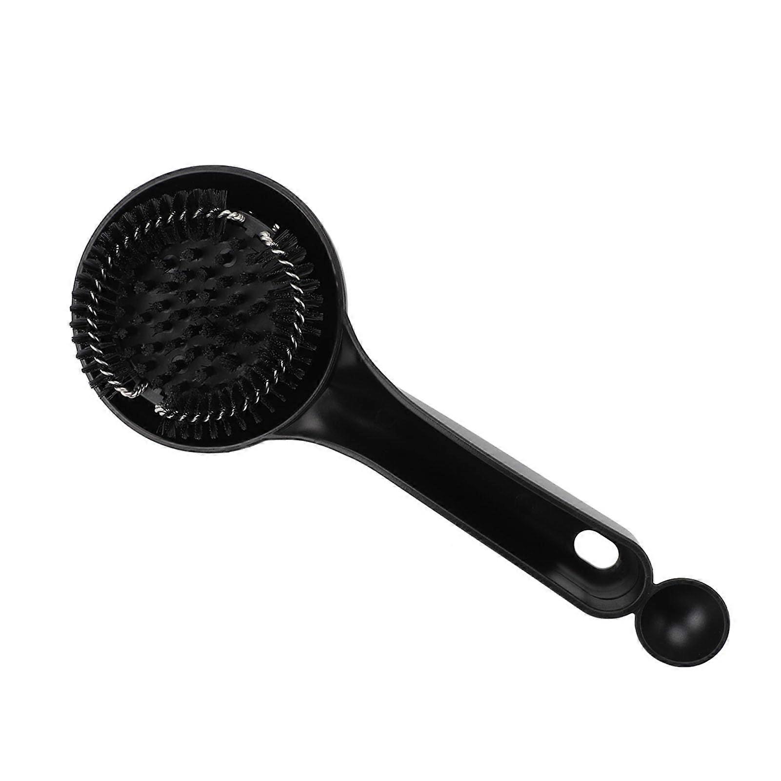 Coffee Machine Cleaning Brush for 58mm Groupheads with Water Deflector and Scratch Durable Handle