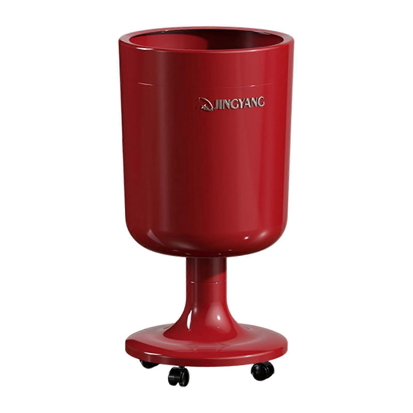 Trash Bin with Wheels Trash Can Retaining Design Durability Waste Bin Garbage