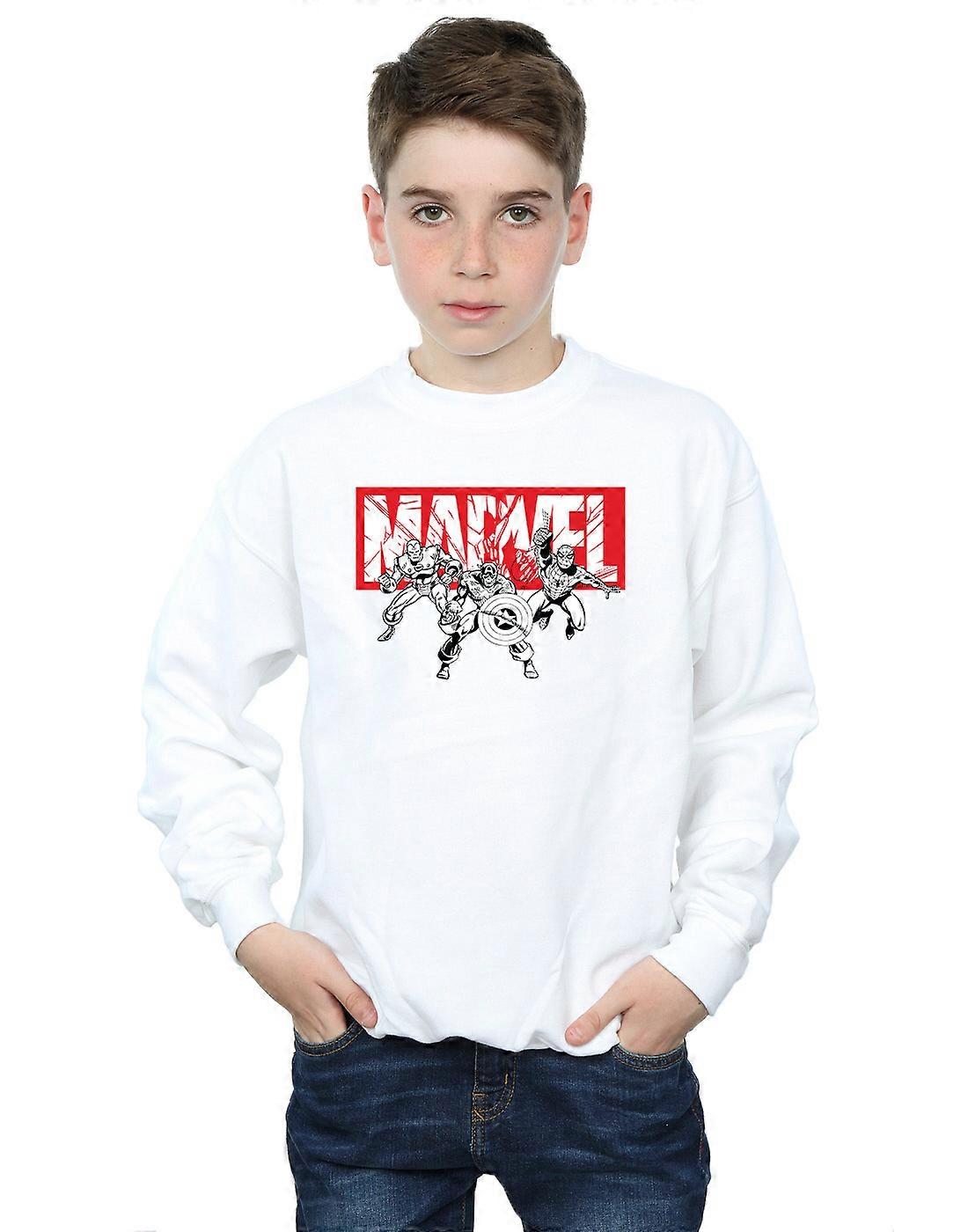 Marvel Boys Comics Hero Group Sweatshirt