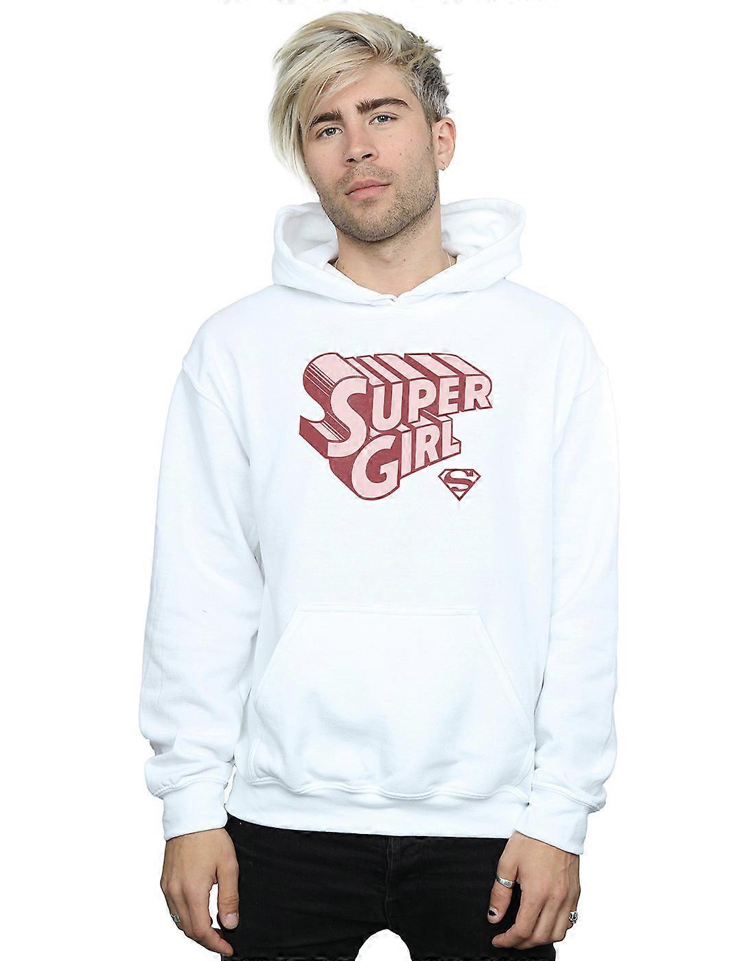 Supergirl Logo Retro con capucha DC Comics hombre
