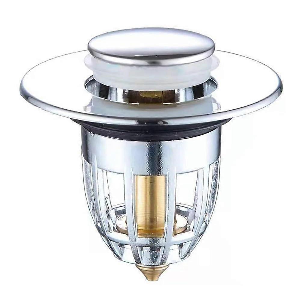 Sink Drain Stopper and Flexible Drain Snake Set, Quick Clog Removal, Universal Fit, 2PCS