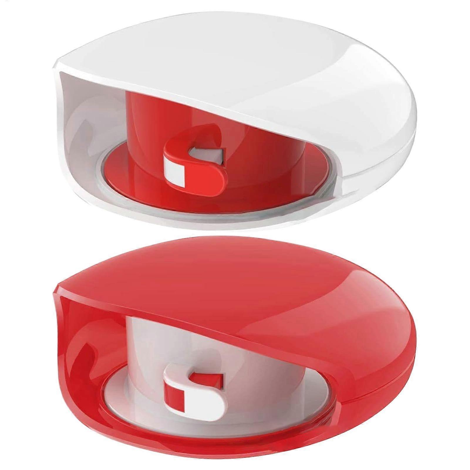 Automatic USB Cable Organizer with Tangle Storage for Travel, Compact Red 2.76x2.05x0.98