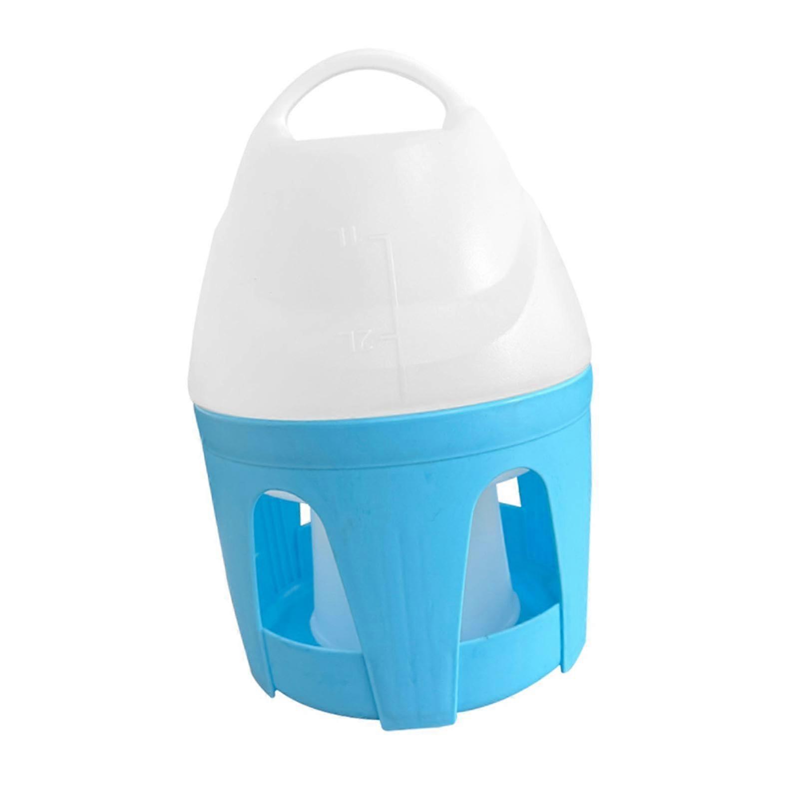 Automatic Bird Water Dispenser 10L Large Capacity Poultry Drinker with Hanging Cage Setup