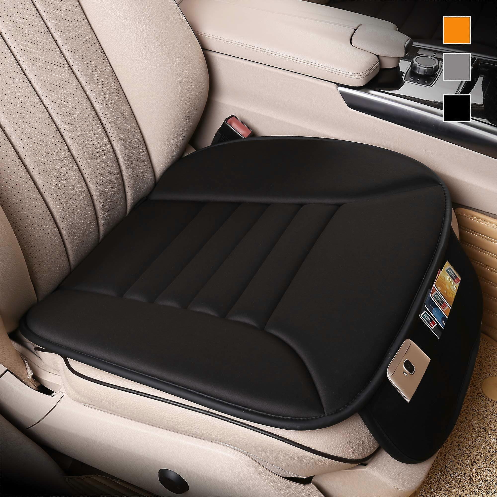 Car Seat Cushion with  Memory Foam, Ergonomic Support, NonSlip Bottom, Black