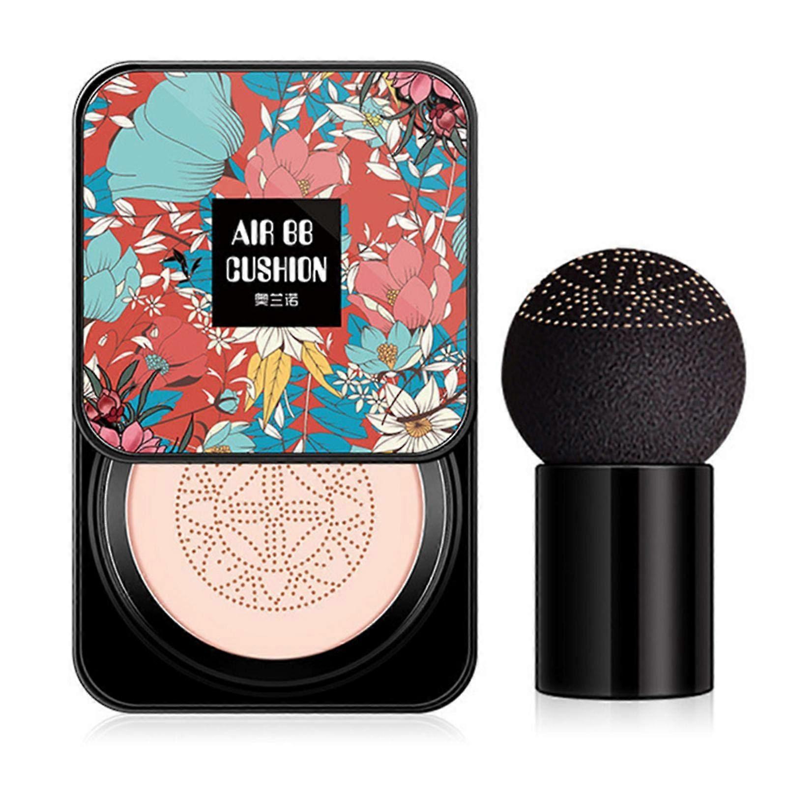 Cushion BB Cream with Mushroom Puff, LongLasting Moisturizing Foundation for Smooth Even Coverage