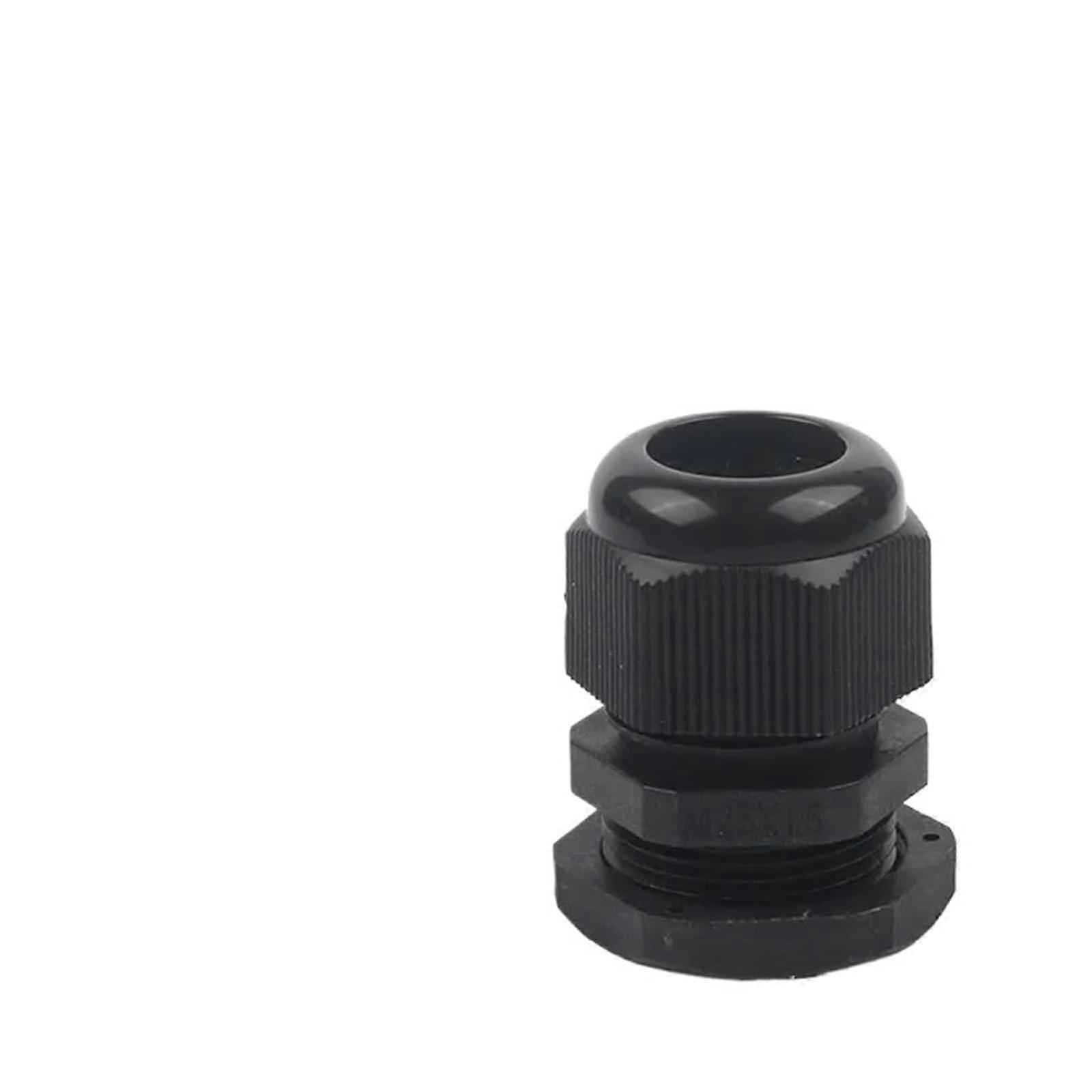 5pcs Black M25 IP68 Waterproof Nylon Cable Gland Connector with Secure Cable Lock