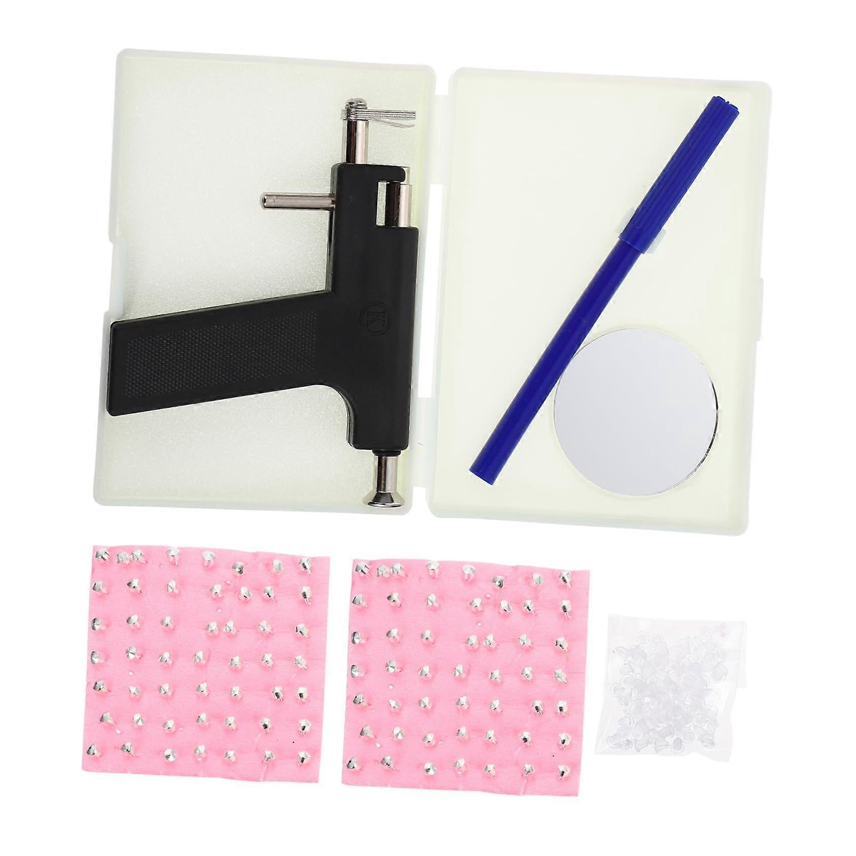 Professional Stainless Steel Ear Piercing Kit with Studs for Precise Home or Salon Use