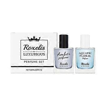 20ml (10ml x 2) Luxury Eau de Toilette Set: Warm amber and fresh aquatic floral scents in a luxurious gift box.