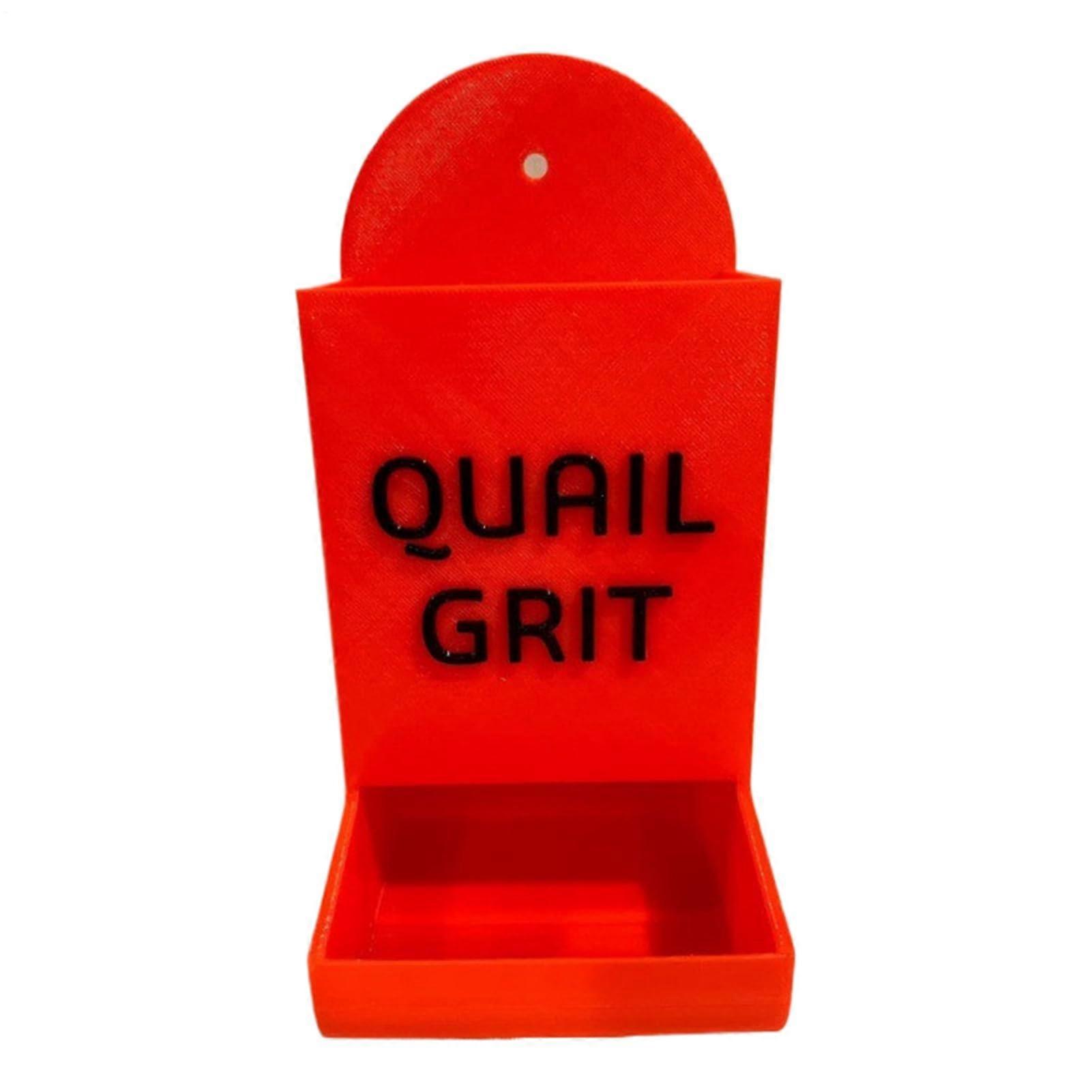 Automatic Chicken Feeder with Easy Feeding Access, 3D Printed Outdoor Poultry Feeding Station, Red