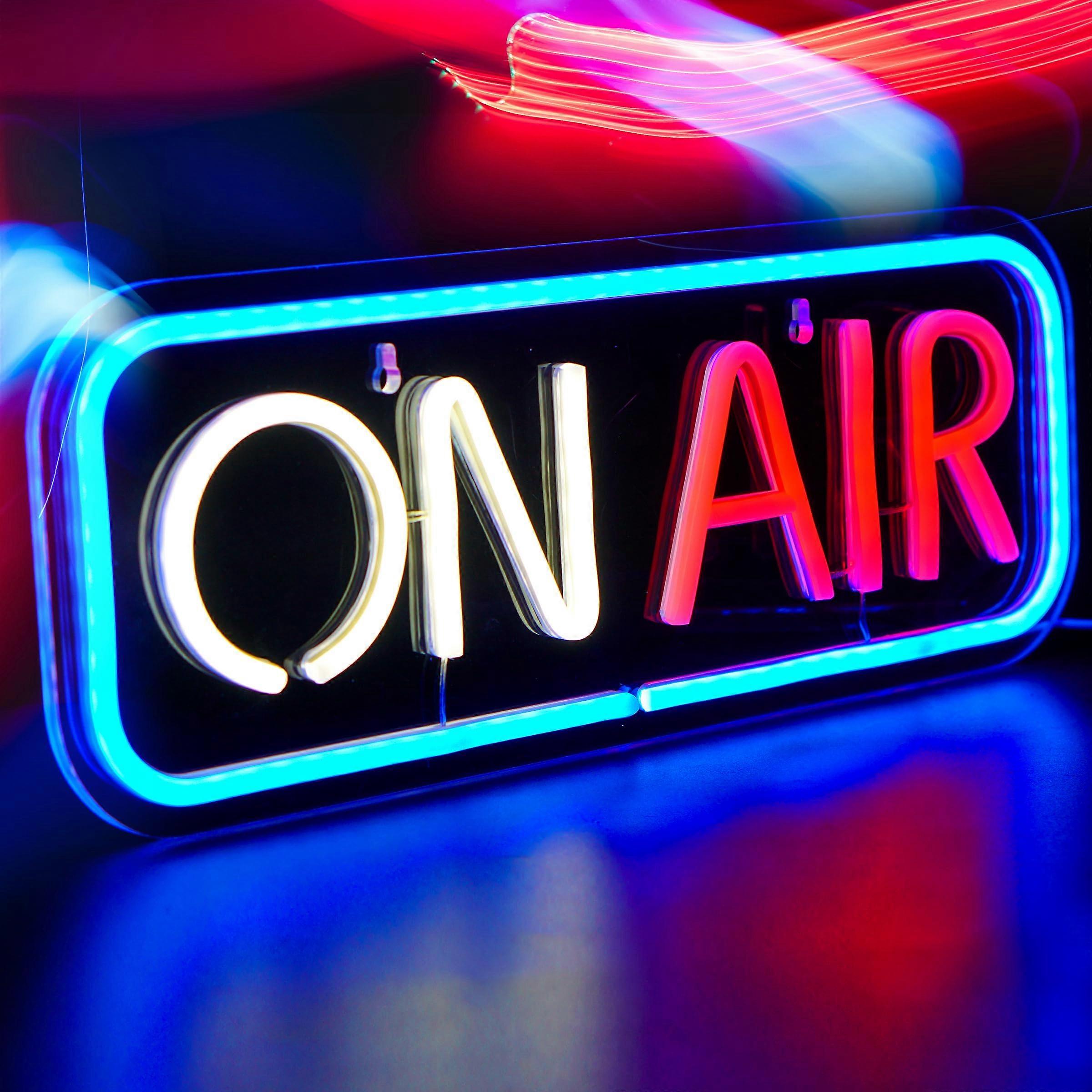 On Air Neon Sign USB Powered Bright LED Live Streaming Wall Decor for Recording Studio
