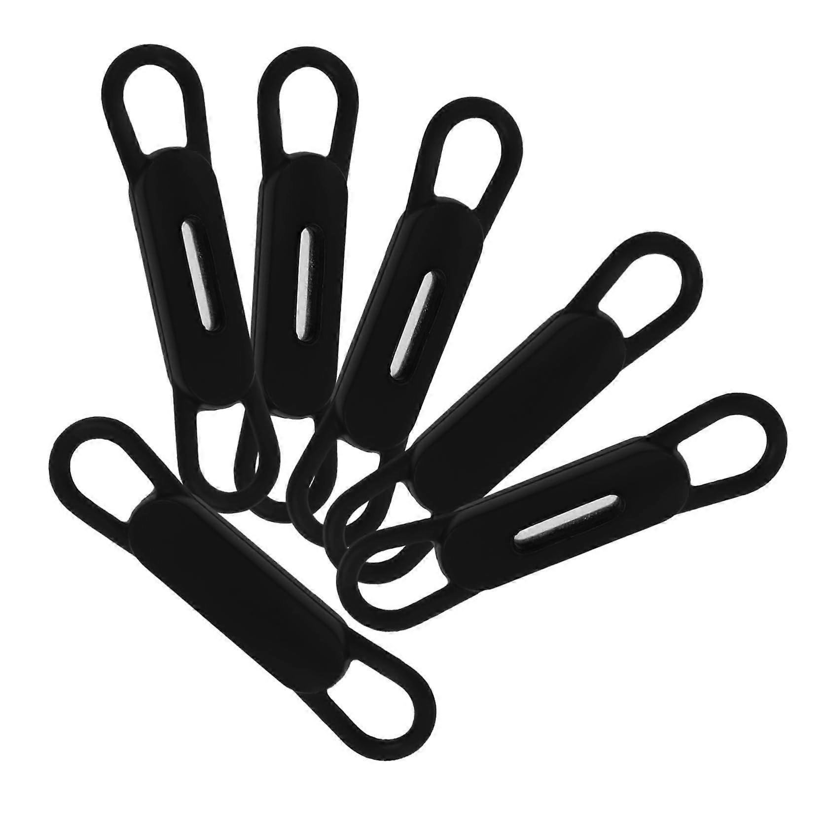 Magnetic Silicone Pen Holder with Adjustable Grip for Whiteboard Fridge Office MultiUse Black