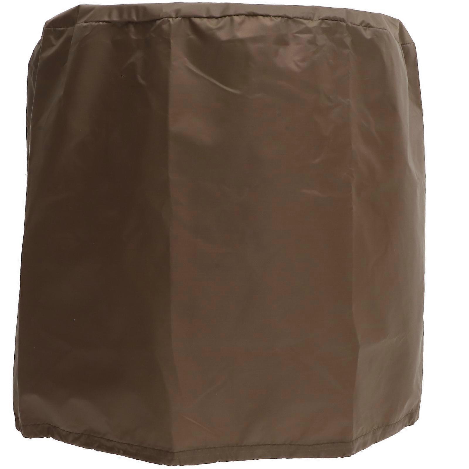 Coffee 2Pcs Outdoor Tea Table Cover for Desk Protection Use