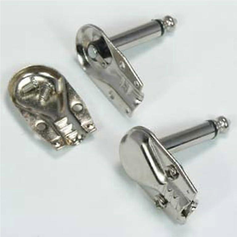 1/4 Inch Right Angle Guitar Patch Cable Plug, Mono Connector 3 Pack for Stable Signal