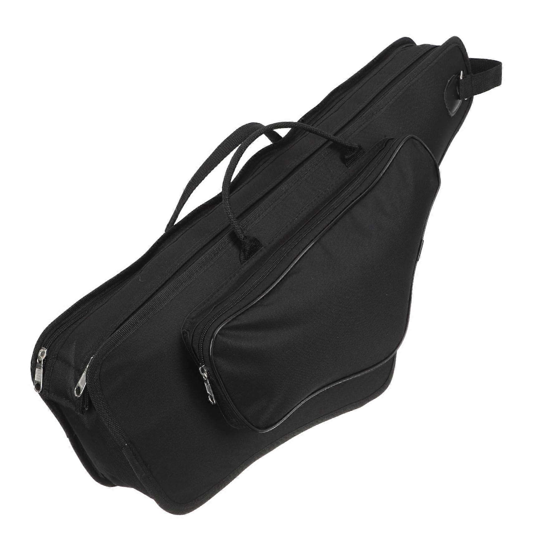 Alto Saxophone Case with Thick Padded Protection, Shoulder Straps and Accessory Storage