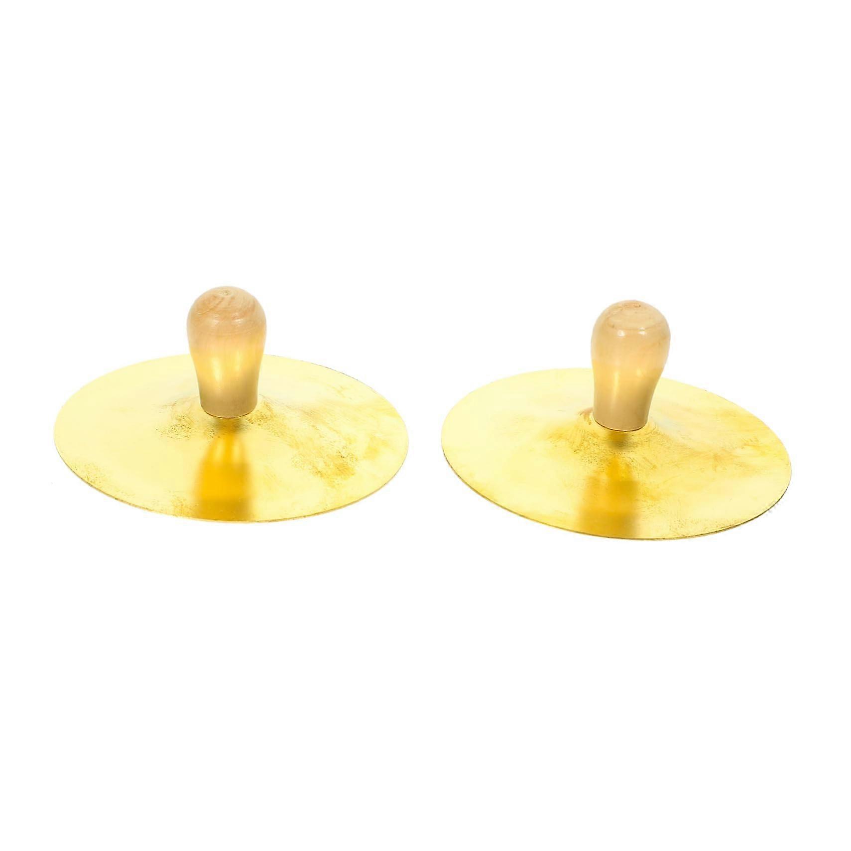 Solid Copper Finger Cymbals for Belly Dancing with Clear Crisp Tone and Comfortable Grip