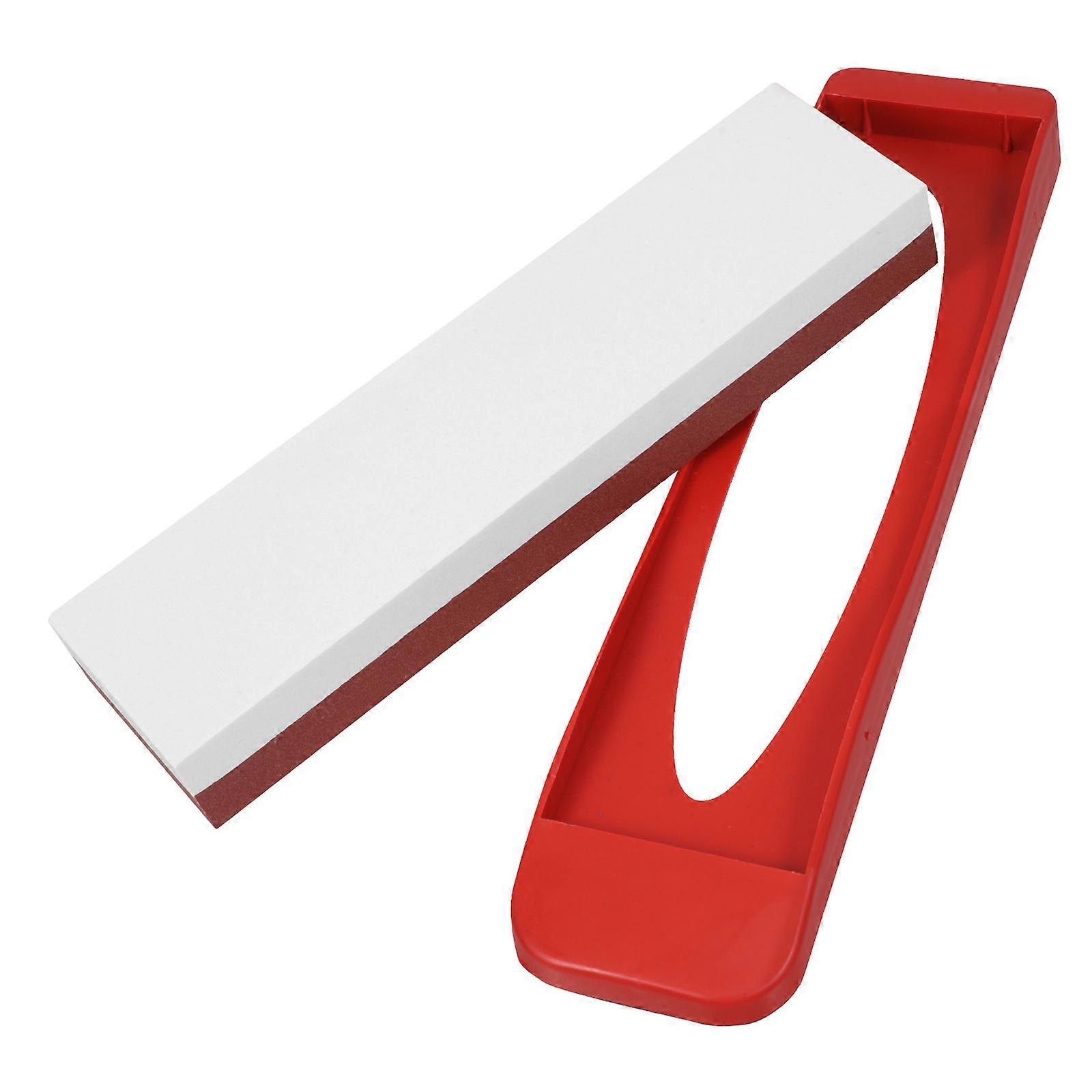 Sharping Pebble Stone Whetstone For Kitchen Professional Sharpening Daily Use Brown Rectangular 1Set