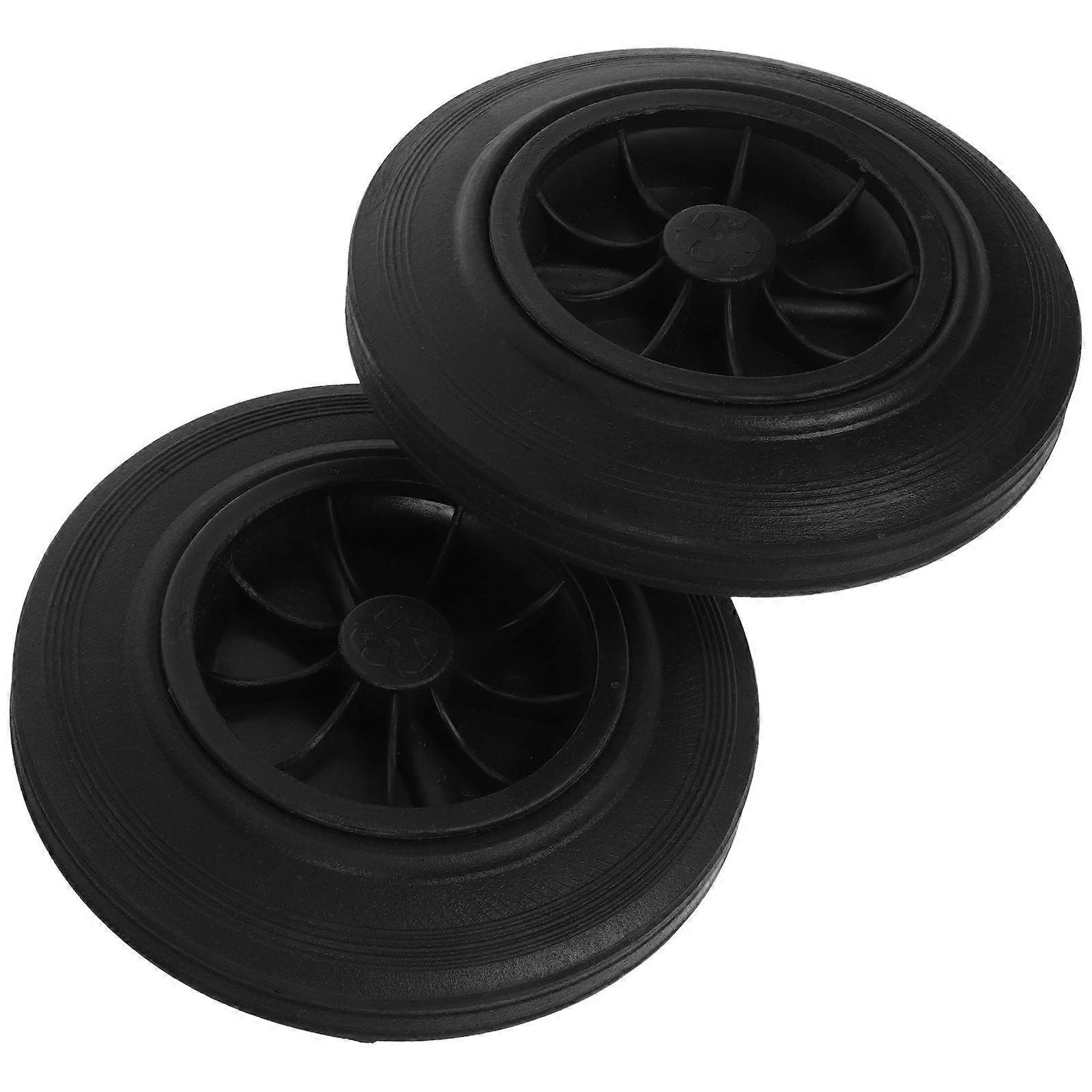 Garbage Can Wheels Replacement with Rubber Material 4Pcs