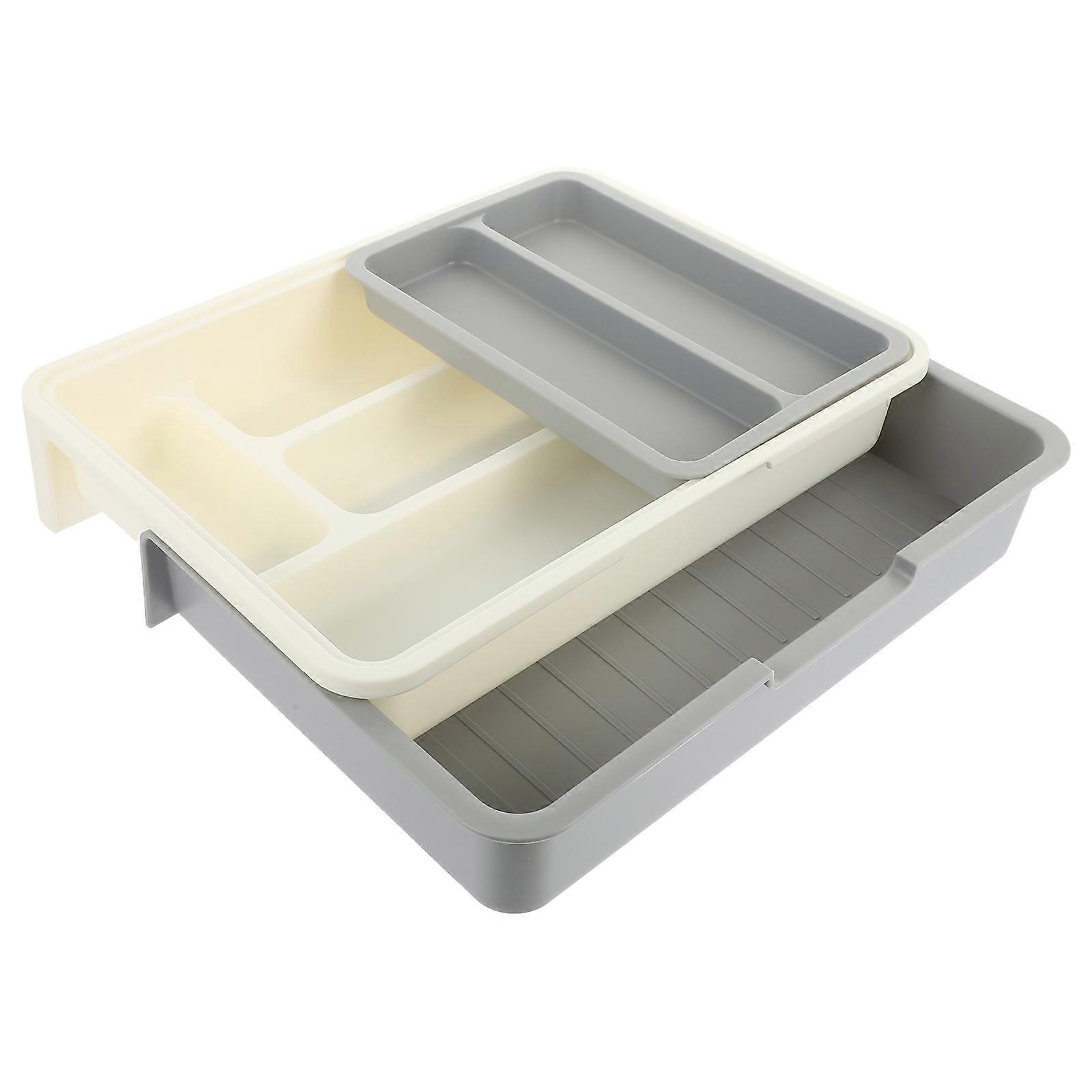 Household Cutlery Organizer Tableware Storage Box for Storage 1Set Multi-Grid