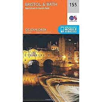 Bath et Bristol de OS Explorer carte (155)