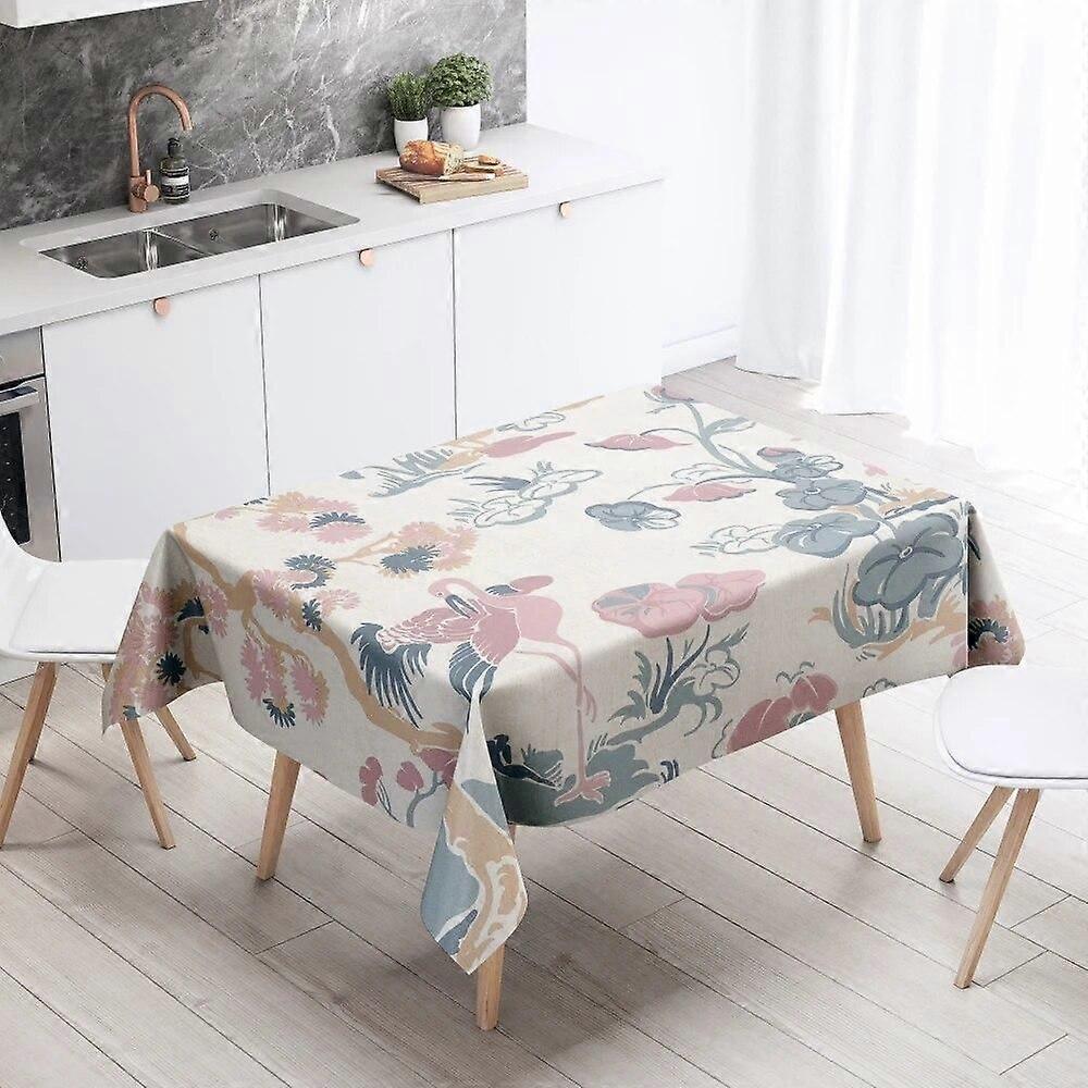 Tablecloth Style 1582 Anti-Stain Waterproof Rectangular Kitchen Dining Table Home Decoration