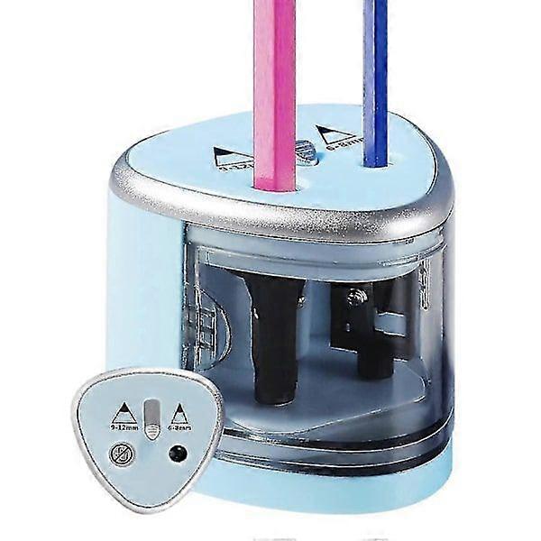 Electric pencil sharpener with battery-powered automatic pencil sharpener