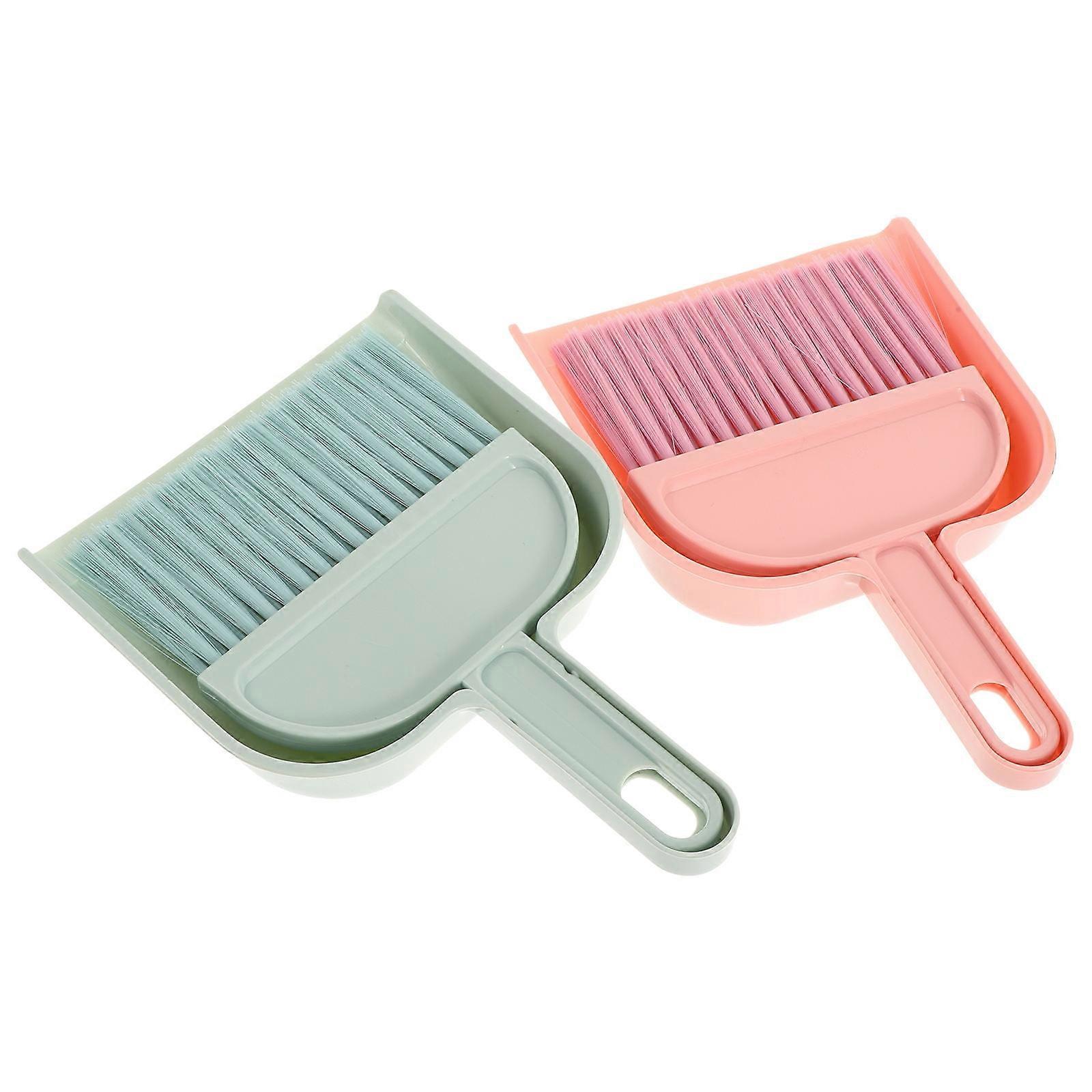 Tiny Broom and Dust Cleaning PP 2 Sets Blue