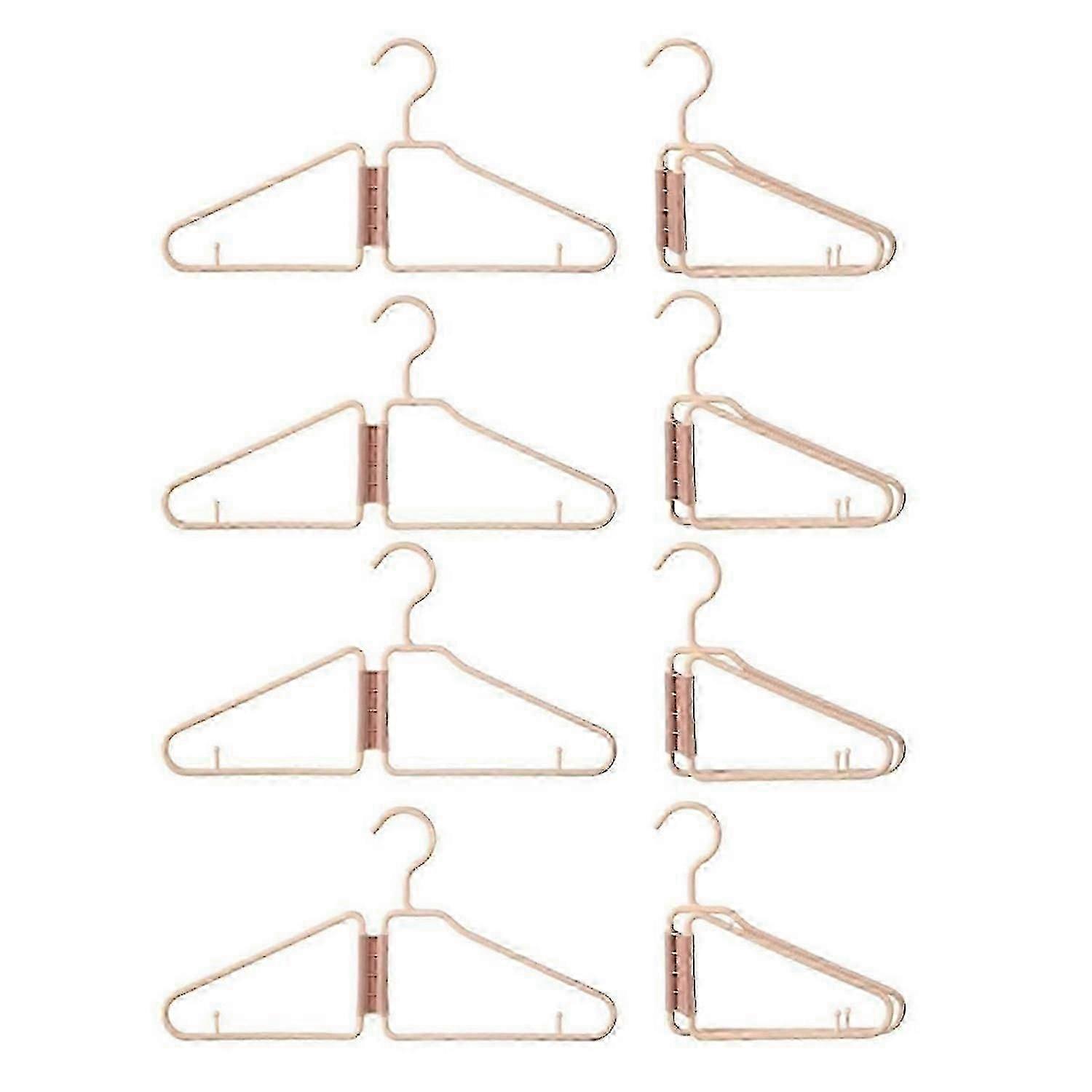 8Pcs Foldable Hangers, Plastic Foldable Hangers, ()