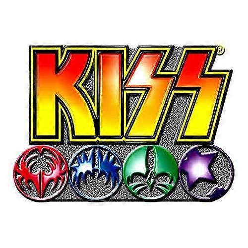 Distintivo ufficiale con logo e icone Kiss