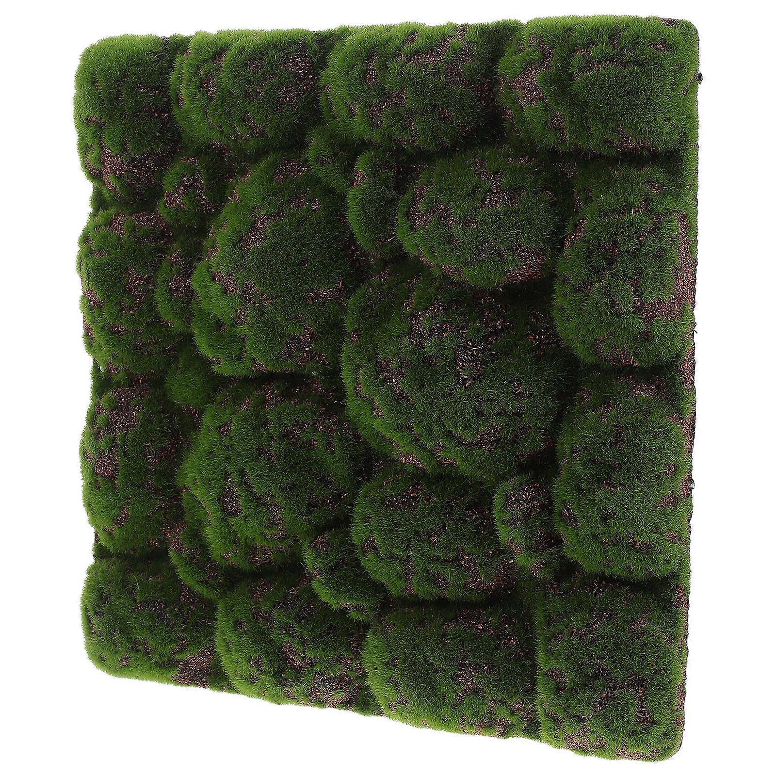 Simulation Moss Wall Panel for Creative DIY Decoration Green 2Pcs