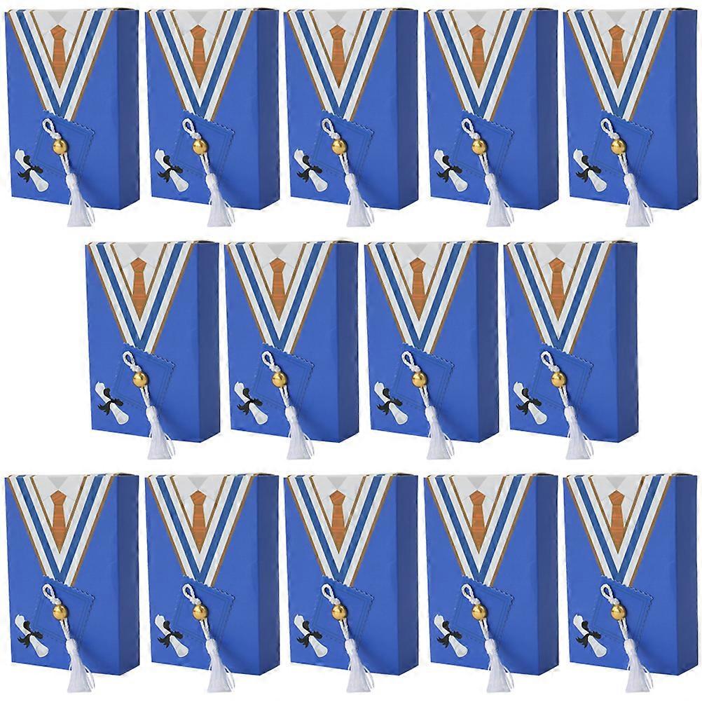 Graduation Sweets Box Mortarboard Candy Container for Decor 100Pcs