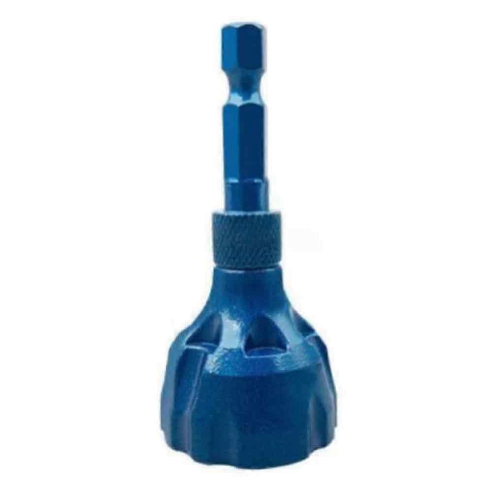 Deburring External Chamfer Tool with Carbide Blades,Hex Shank Deburring Tool,Bolt Thread Repair with Quick Release Shank