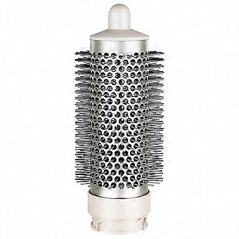 Volumizing Round Brush for Hair Styling, Flexible Styler Attachment Tool with Rotating Design