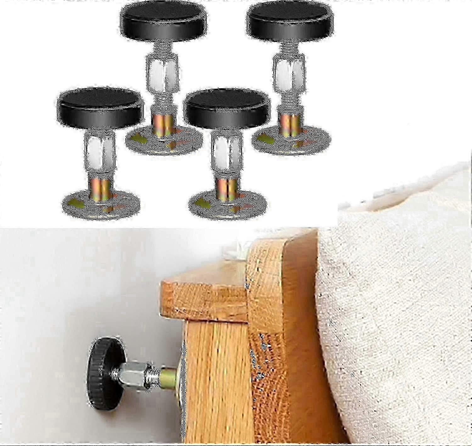 2026 Suitable Adjustable Threaded Bed Frame Anti-shake Tool, Headboard Stoppers,(4pcs)