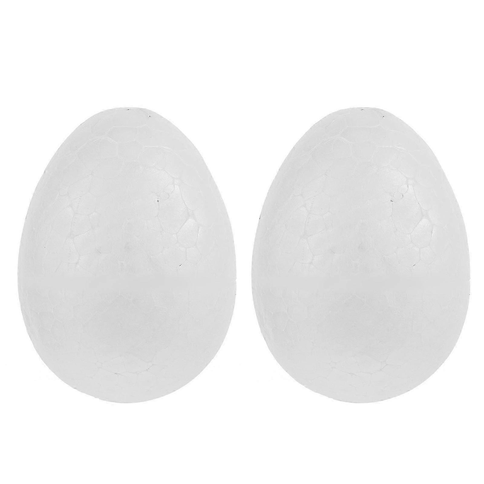 2 Pcs Easter Egg Decorations, Silver, 15 x 10 x 10 cm