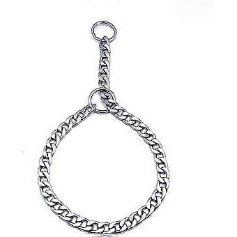 Adjustable Solid Iron Metal Chain Dog Collar for Large Dog Pet Training